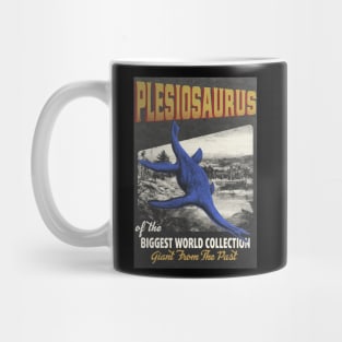 Plesiosaurus Retro Art - The Biggest World Collection / Giant From The Past Mug